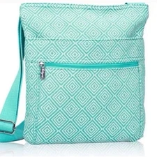 Thirty One 31 Crossbody Shoulder  Organizing Bag Purse Turquoise NEW