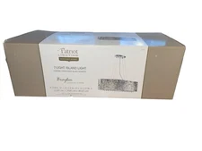 Patriot Lighting Braylon 7-Light Island Light Chrome Glass Accents NIB