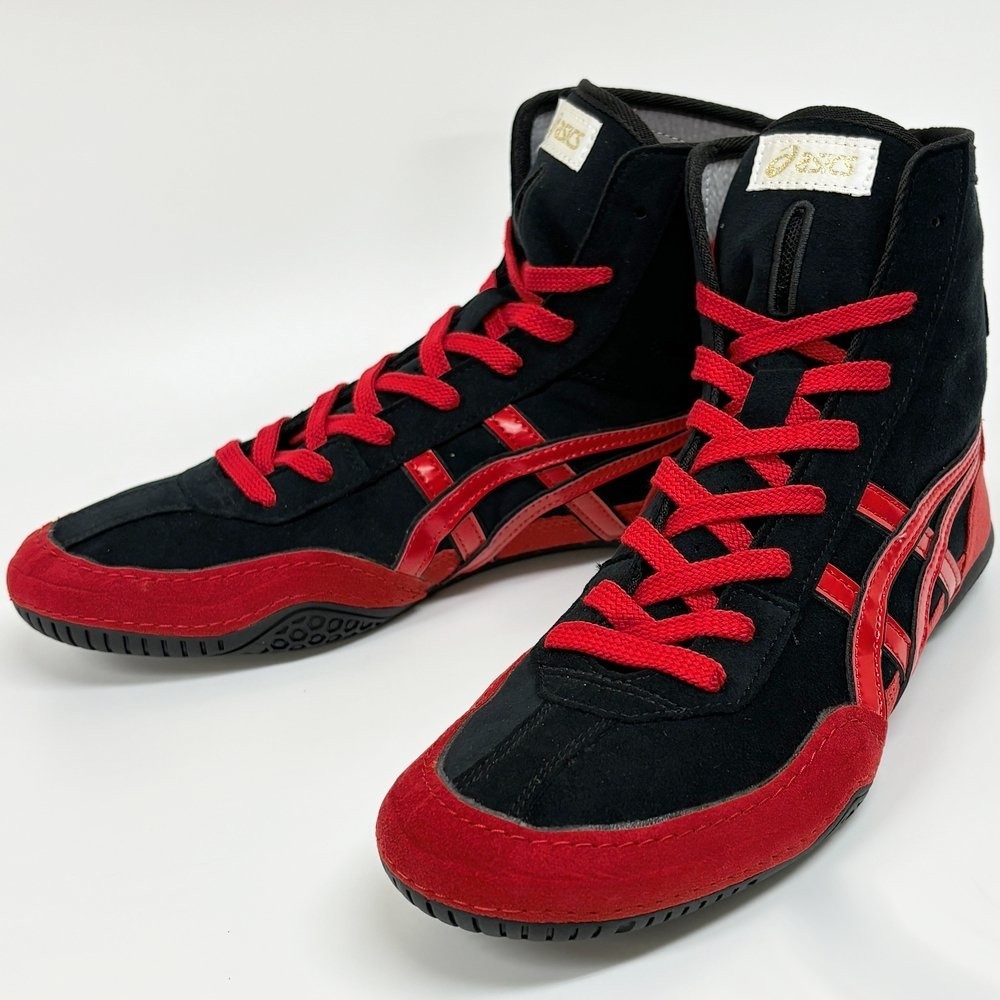 ASICS Wrestling Boxing Shoes 1083A001 EX-EO TWR900 Black Red Red