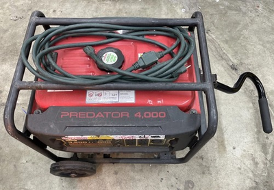 #ad Predator Generator 4000W 212cc Portable Gas HF Red Black No Liquids Extras $349.99