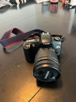 Canon EOS Rebel G 35mm Camera w/ tamron af aspherical 28-200mm + Strap UNTESTED