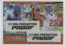 2022 Leaf Pro Set Metal College Connections 1/1 Jerrion Ealy Matt Corral 4z8