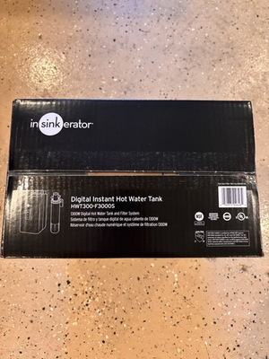 #ad InSinkErator HWT300 F3000S Digital Instant Hot Water Tank Brand New Sealed $380.00