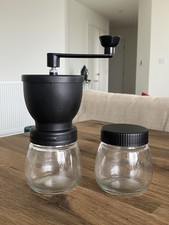 Manual Coffee Bean Grinder Adjustable Coarseness Ceramic Hand Held Mill Maker UK