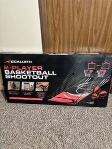 Goliath 2-Player Basketball Shootout Indoor Arcade Game w/ Electronic Scoring