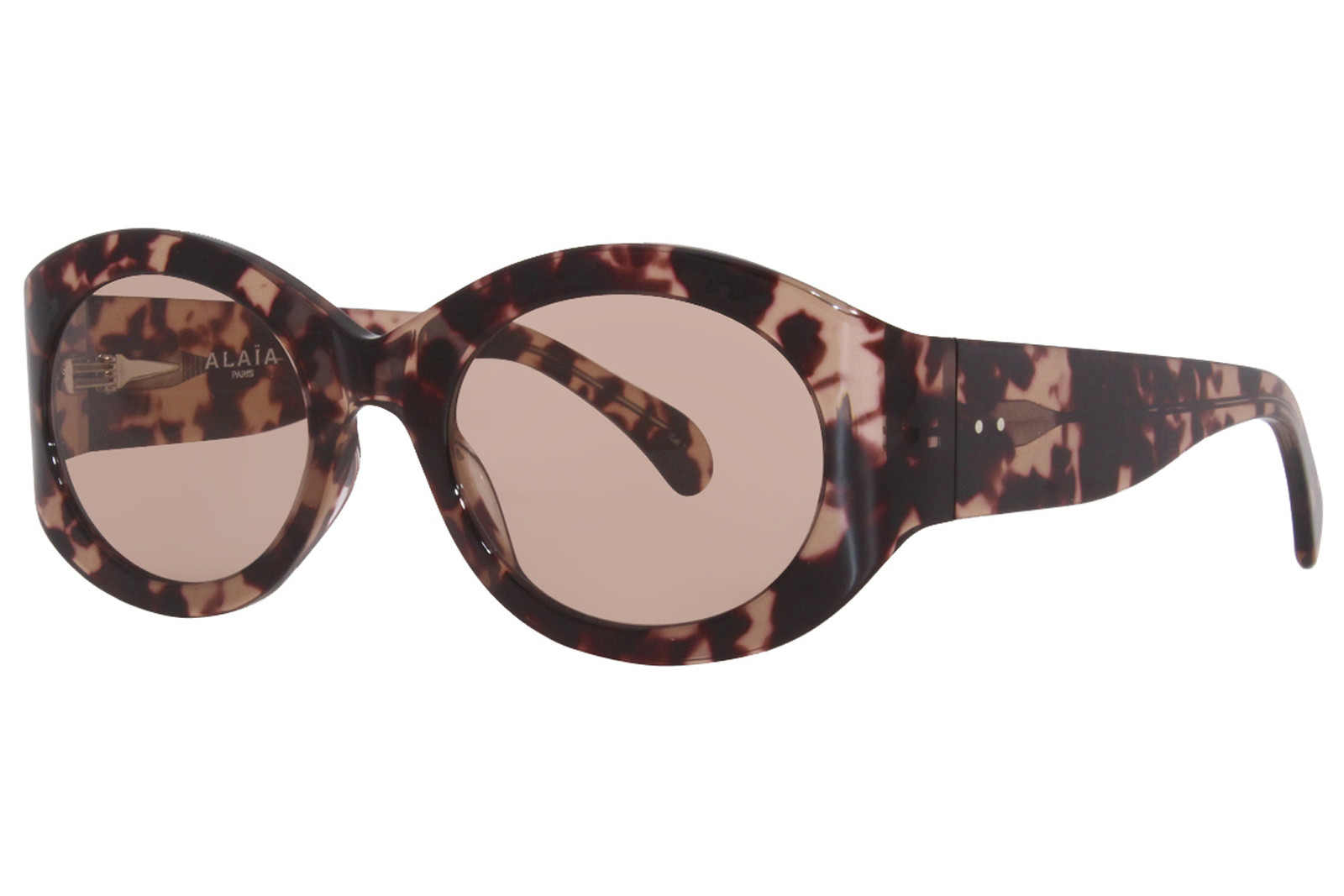 Солнцезащитные очки Azzedine Alaia Entry AA0047S 003 Женские Havana/Розовые овальной формы 53 мм
