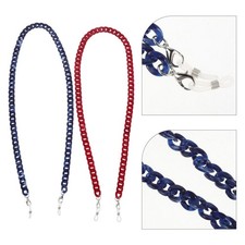 2Pcs Lightweight Acrylic Sunglasses Chain Women Durable Anti Slip Glasses Strap
