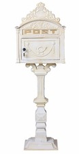 Nostalgischer Standbriefkasten Antik Stil – Gusseisen Shabby Chic