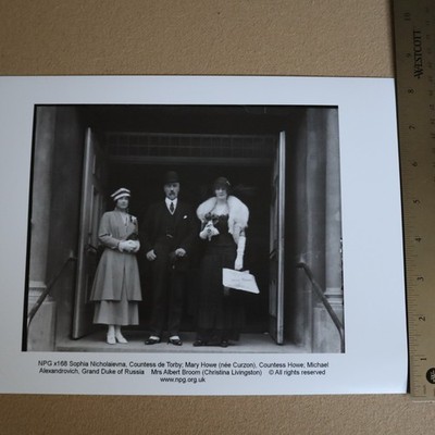 SOPHIA NICHOLAIEVNA OF RUSSIA  -9x11 B&W reprint Photo Royalty