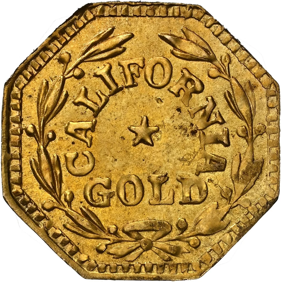 1855 1/2 Indian Head, California Gold / NGC MS66 / High Grade / Gold - Image 3 of 4
