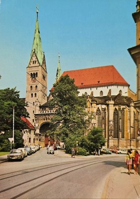 Postcard Augsburg Cathedral 1960s