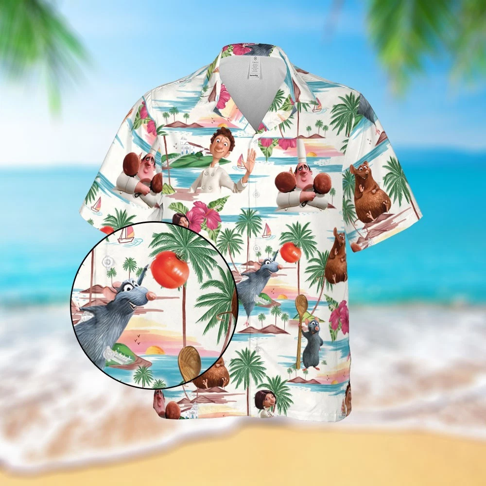 Disney Ratatouille Hawaiian Shirt Button Down Shirt