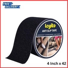 Anti Slip Tape, 4 Inch x 42 Ft Grip Tape for Stairs Outdoor/Indoor, Waterproof N