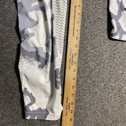 Nike Pro Combat Pants Size Large Hypercool White Camo Compression 3/4 Tights L - Picture 5 of 11