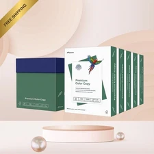 Premium 28 lb Copy Paper, 8.5×11″ – 5-Ream (2 500 Sheets), 100-Bright, White