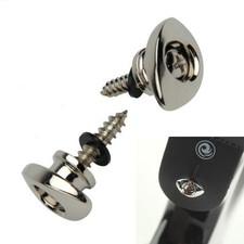 Daddario Elliptical End Pins / Strap Lock set, Nickel, PWEEP202