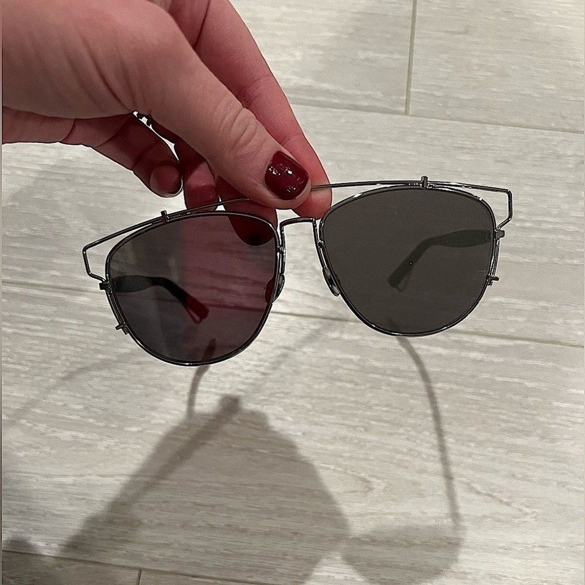 Silver Dior Technologic Reflective Mirrored Sunglasses | eBay display picture 2