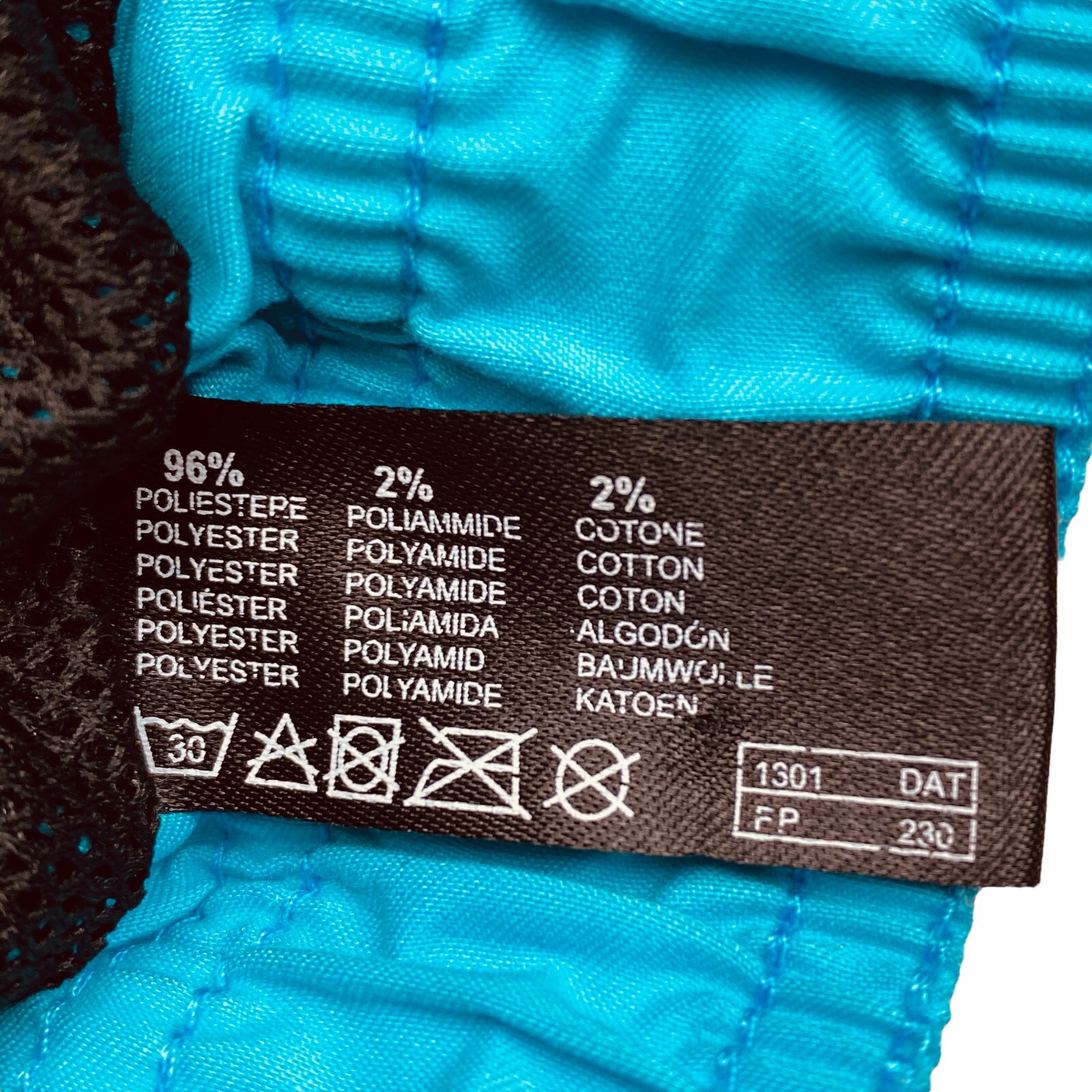 FILA Blu Misto Cotone Abbigliamento Sportivo Pantaloncini TAGLIA S