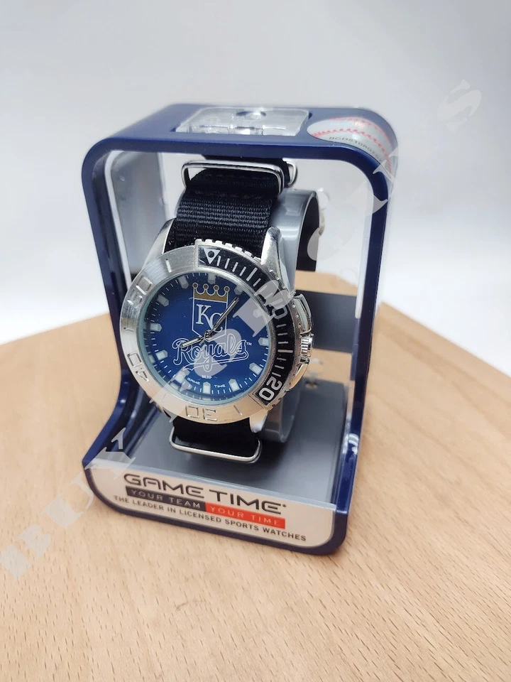Reloj Kansas City Royals MLB Starter para hombre - Reloj negro - Reloj de nailon - Foto 2 de 4