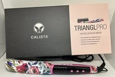 Calista TrianglPRO Triangl Pro Heated Hair Detailer Brush Fancy Floral RARE READ