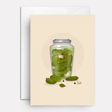 Funny pickle birthday cards | pickle pun birthday card | Picklepuss