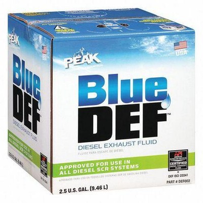 Peak Diesel Exhaust Fluid Blue DEF Jug 2.5 Gallon DEF002 API/ISO-22241-1