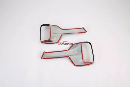 Carbon Fiber Front Lamp Foglight Cover Trim For Kia Seltos Car Accessories Parts - Picture 3 of 10