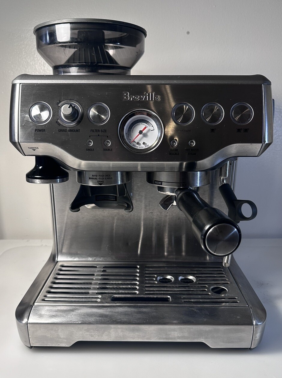 Used Breville Barista Express Espresso Machine + Normcore Bottomless