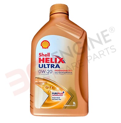 Shell Helix ULTRA 0W-20 AV-L 1 litre Oil Top-Up. 508.00/509.00 Audi VWG Spec