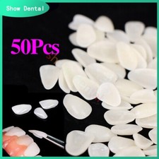 50Pcs Dental Ultra Thin Whitening Porcelain Teeth Veneers Resin Teeth Anterior