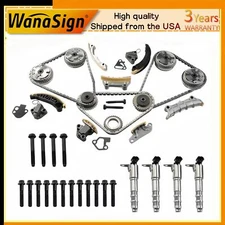 Timing Chain Kit VVT Solenoid Valve For 05-17 GM GMC Chevy Cadillac 2.8 3.0 3.6