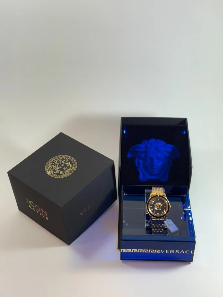 Nuevo Reloj Versace Para Hombre VE2V00322 V-Palazzo Hecho en Suiza Dorado Auténtico Foto 2 de 4