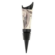 Wine Bottle Cork $100 Dollar Bill Novelty Drink Stopper USA American Gift