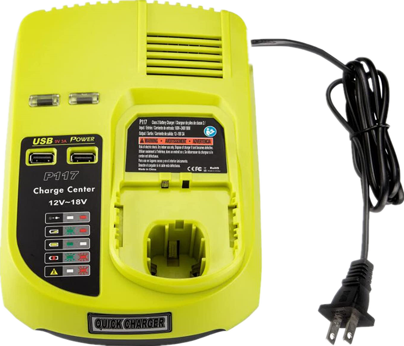 Ryobi P131 New Multi-Function P117 Charger For Ryobi 12V-18V