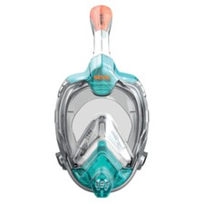Open Box Seac Libera Full Face Mask for Medium Faces - Aquamarine/Orange, S-M