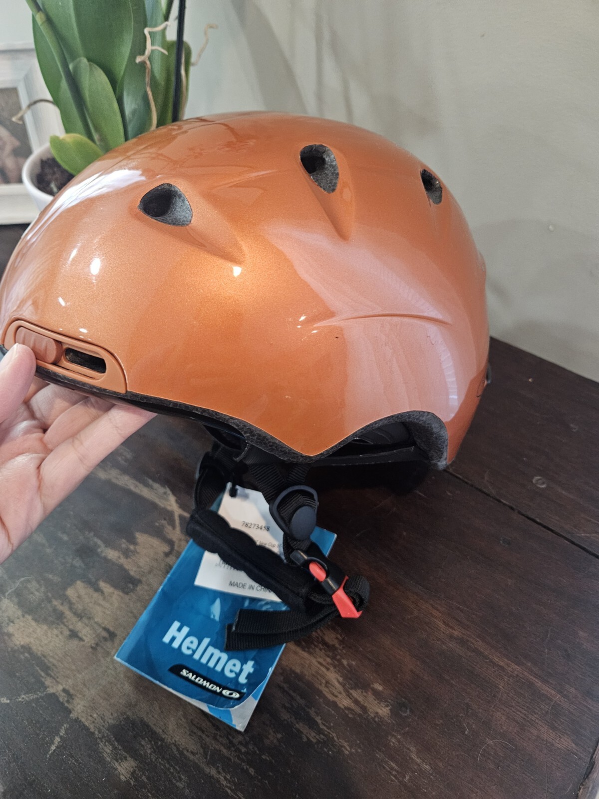 Casco sportivo sci invernale Salomon nuovo con etichette Essential SL 2 Concept arancione taglia MEDIA