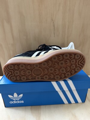 W Adidas Originals 9us Gazelle Bold Black White Gum IE0876 Casual