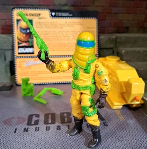 GI JOE ~ 1991 CLEAN SWEEP ~ UNCRACKED ELBOWS ~ ECO WARRIORS ~ 100% COMPLETE