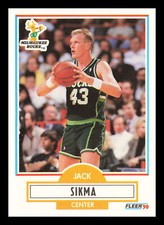 Jack Sikma #110 1990-91 Fleer Milwaukee Bucks Basketball