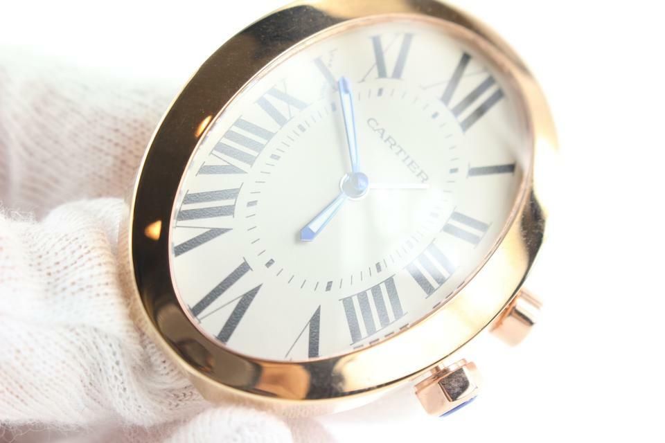 Cartier Ref 3111 18k Rose Gold Plated BaignoireTravel Alarm Clock
