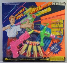 CHAP MEI 1993 MINI ZOOMER FOAM DART SHOOTER GUN  BOW OUTDOOR TOYS SEALED B
