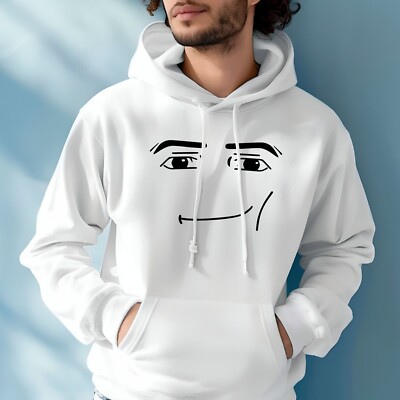 Roblox Face Hoodie Printed Video Game Avatar Merch Gift Unisex Kids Gamer  Hooded UK
