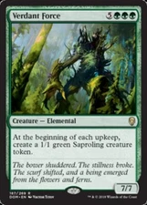 x1 Verdant Force R MTG Dominaria M/NM, English