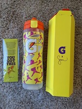NEW in box Serena Williams Gatorade Water Bottle w/ Collectible Pin-30 oz