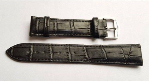 New 18mm/19MM/20mm Genuine Leather Gents Watch Strap for LONGINES, Black/ Brown. - Picture 3 of 6