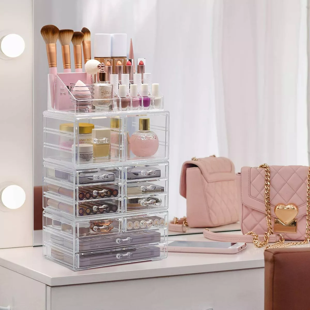 Compact Holder Acrylic Makeup Storage Organiser 