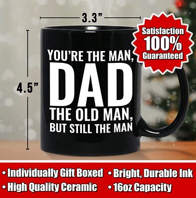 Cool Heat Changing Ceramic Mug for Dad 16oz Worlds Best Dad Mug Changes  When Hot | eBay