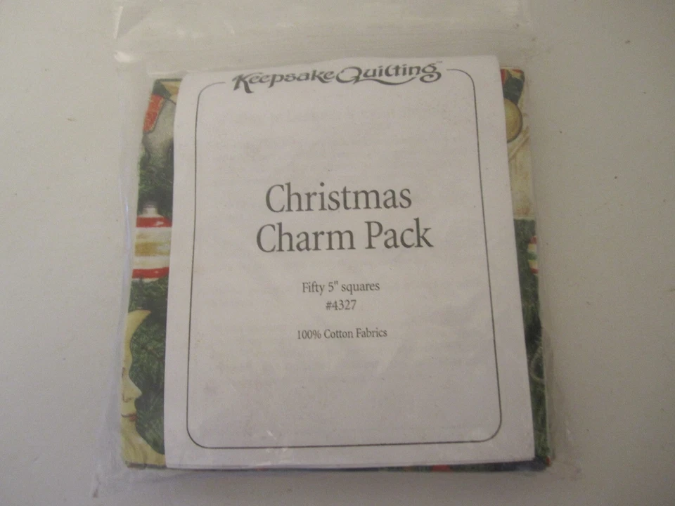 Keepsake Quilting Cotton Christmas Charm Pack 50pcs. 5" Squares - Image 2 of 4