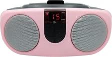 PROSCAN SRCD243 Portable CD Player with AM/FM Radio, Boombox (Pink)
