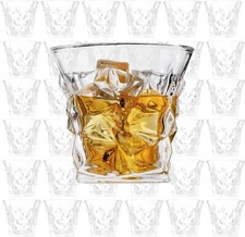 LEMONSODA Premium Scotch Glasses Set of 32 - Elegant Whiskey Glasses for Scotch,